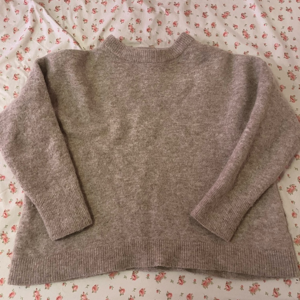 & Other Stories Brown Crew Neck Sweater